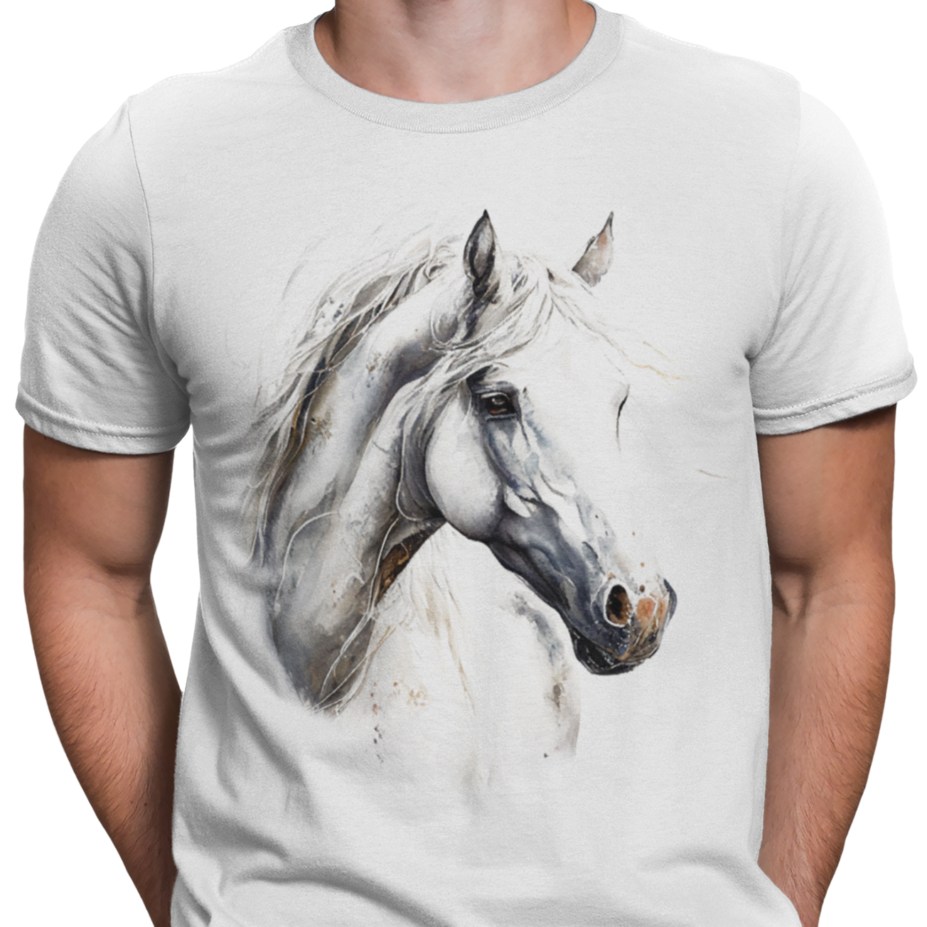 CAMISETA BLANCA CABALLO BLANCO