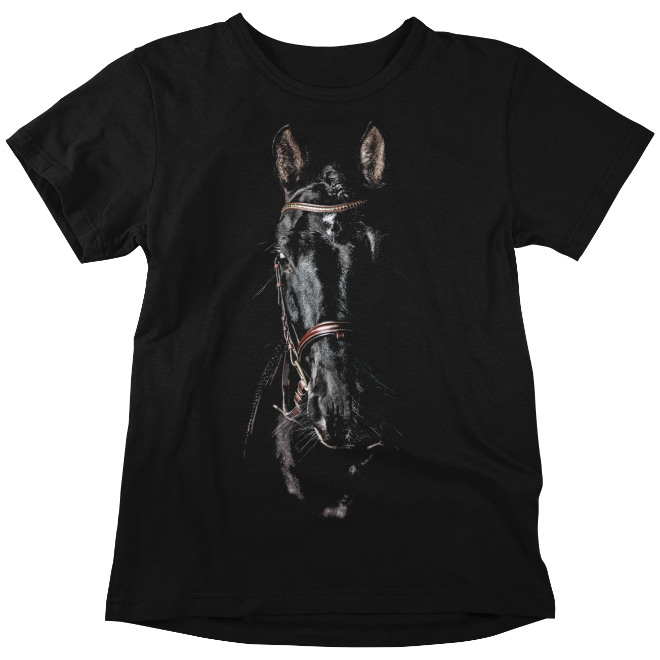 CAMISETA NEGRA CABALLO NEGRO