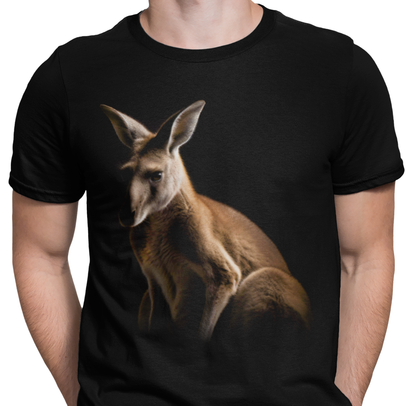 CAMISETA NEGRA CANGURO