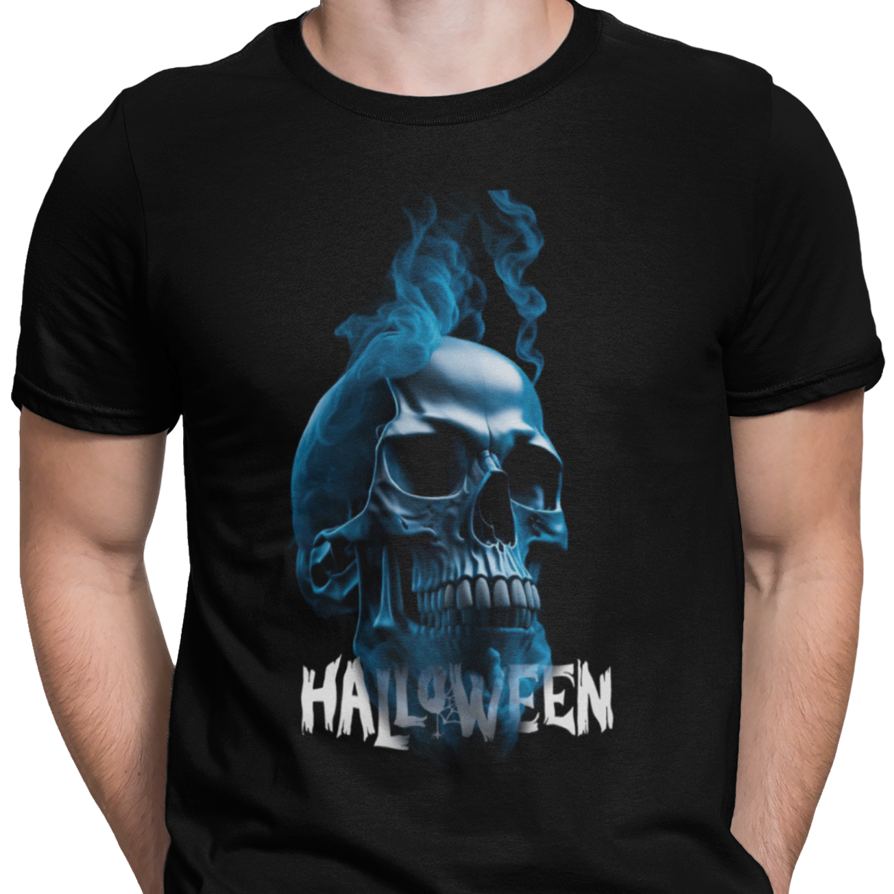 CAMISETA CALAVERA HUMEANTE