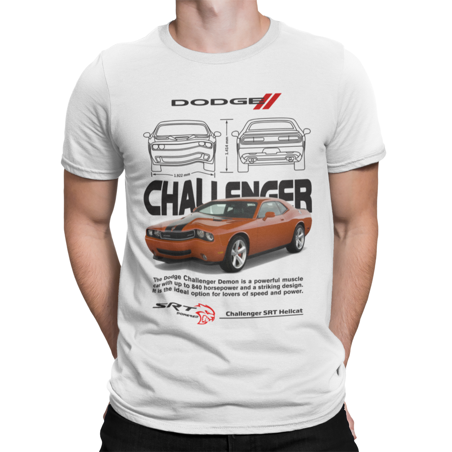 CAMISETA / SUDADERA COCHES CARS CLASICOS DODGE CHALLENGER