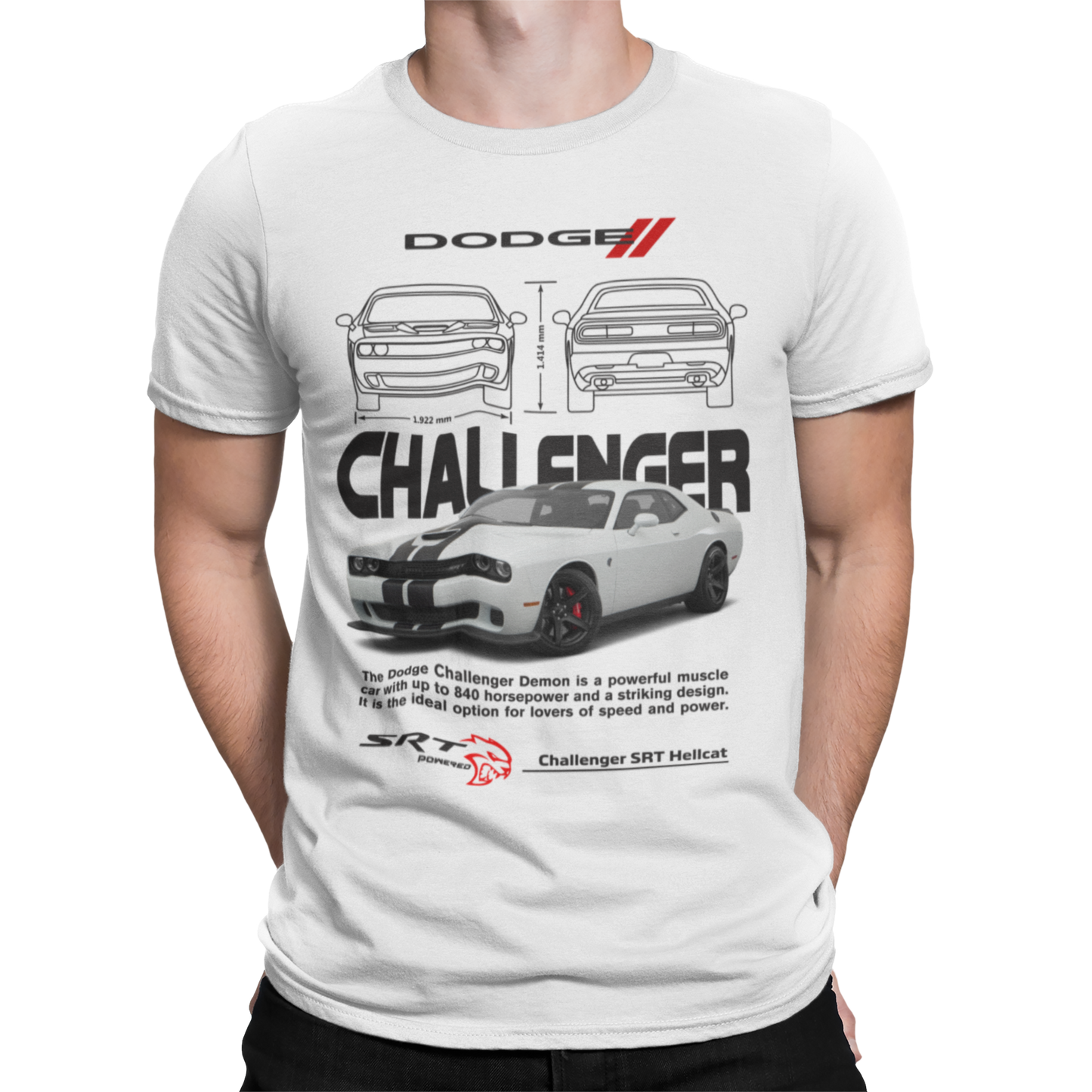 CAMISETA / SUDADERA COCHES CARS CLASICOS DODGE CHALLENGER 2