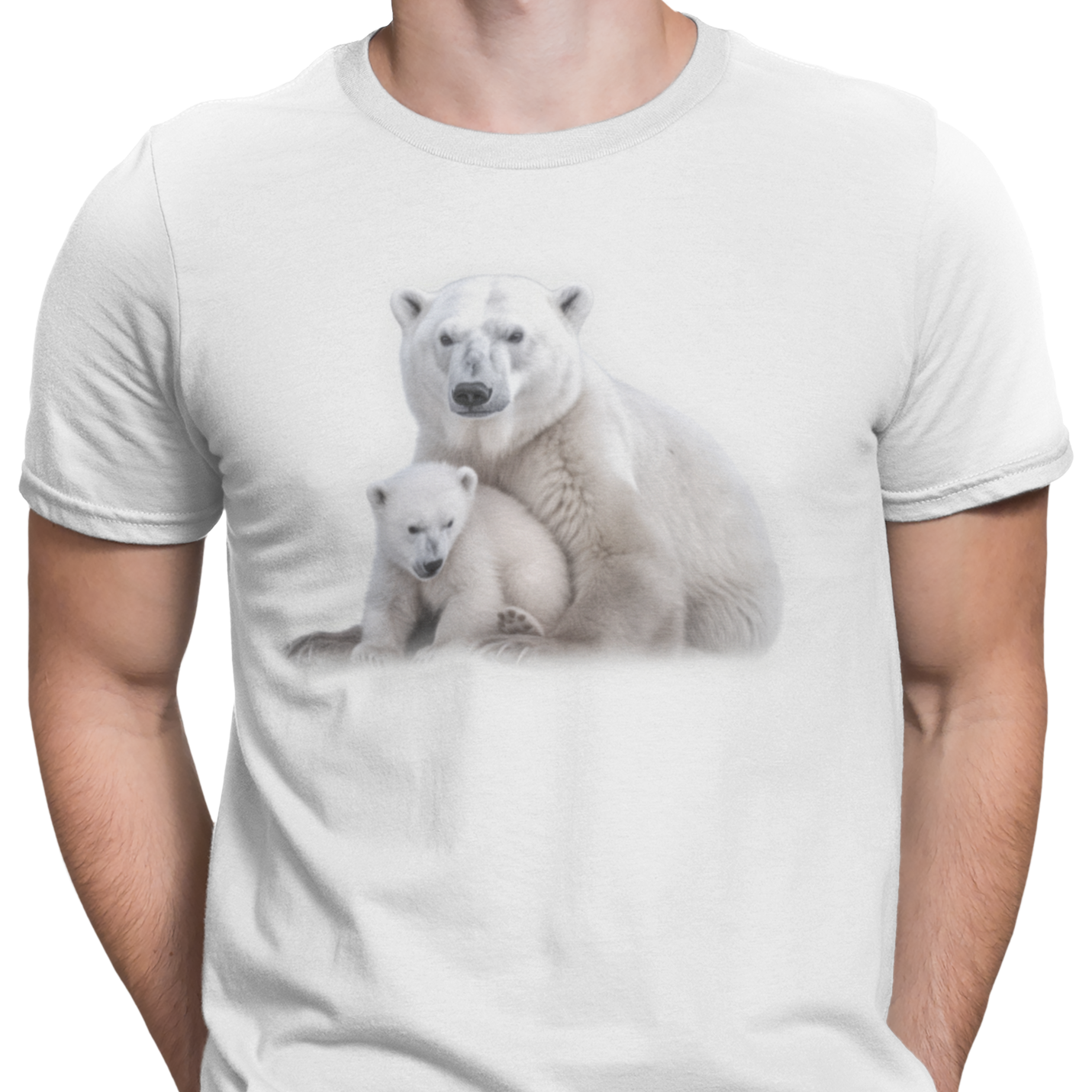 CAMISETA MAMA Y CRIA OSO BLANCO