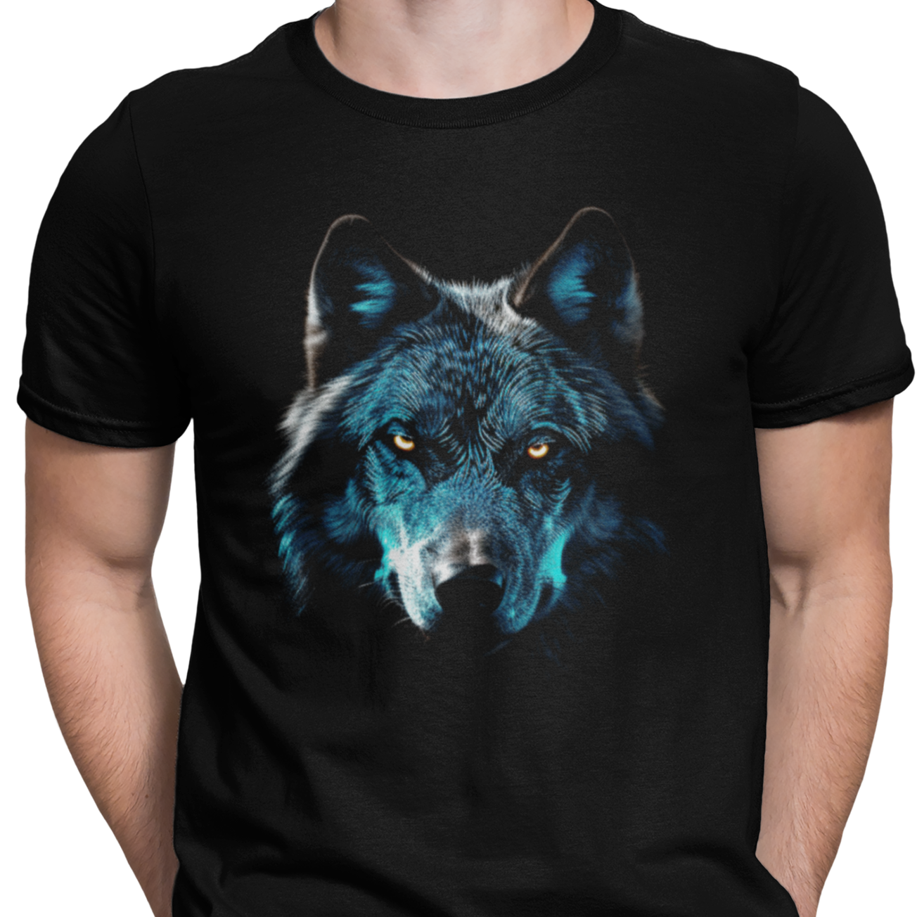 CAMISETA LOBO AZUL