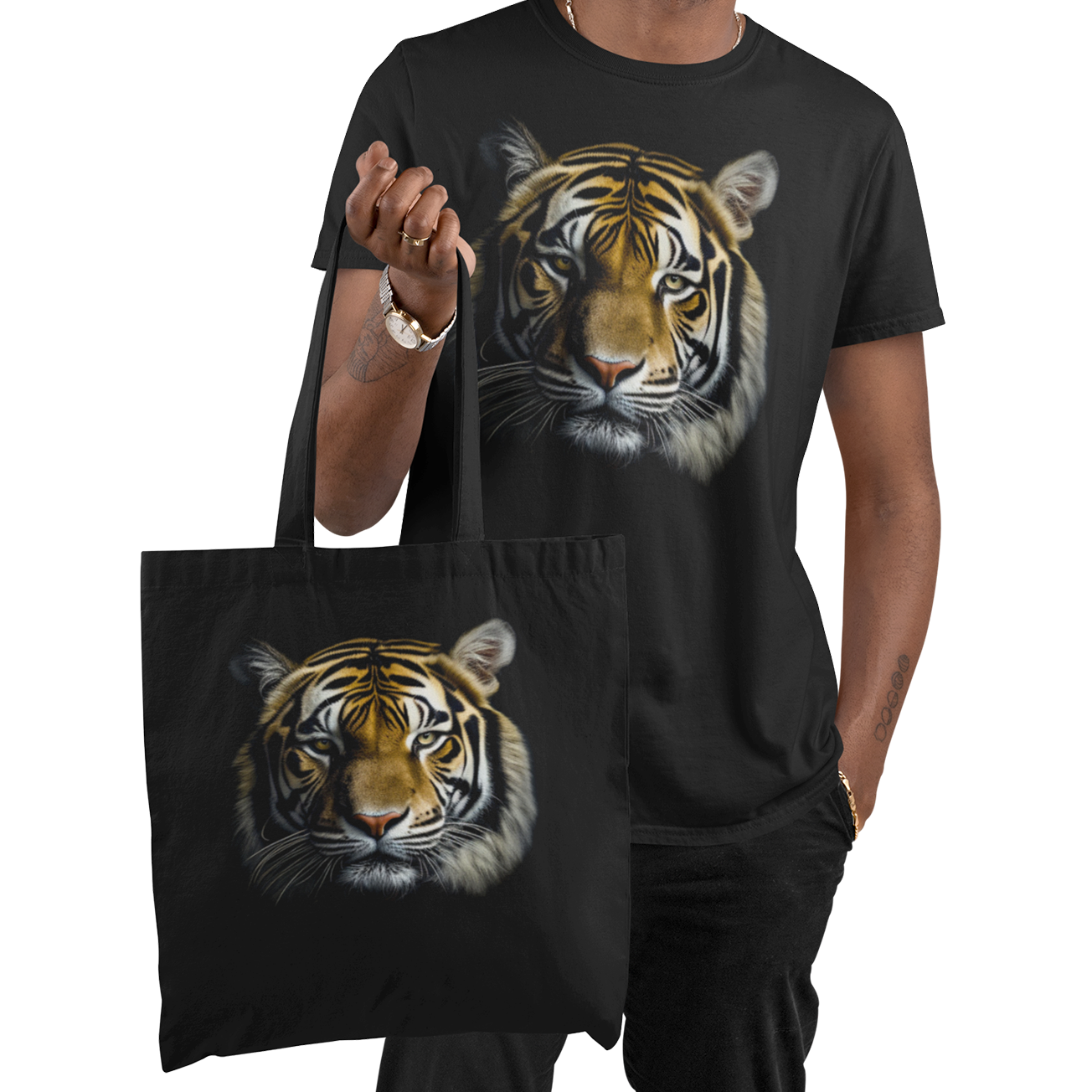 CAMISETA CARA TIGRE