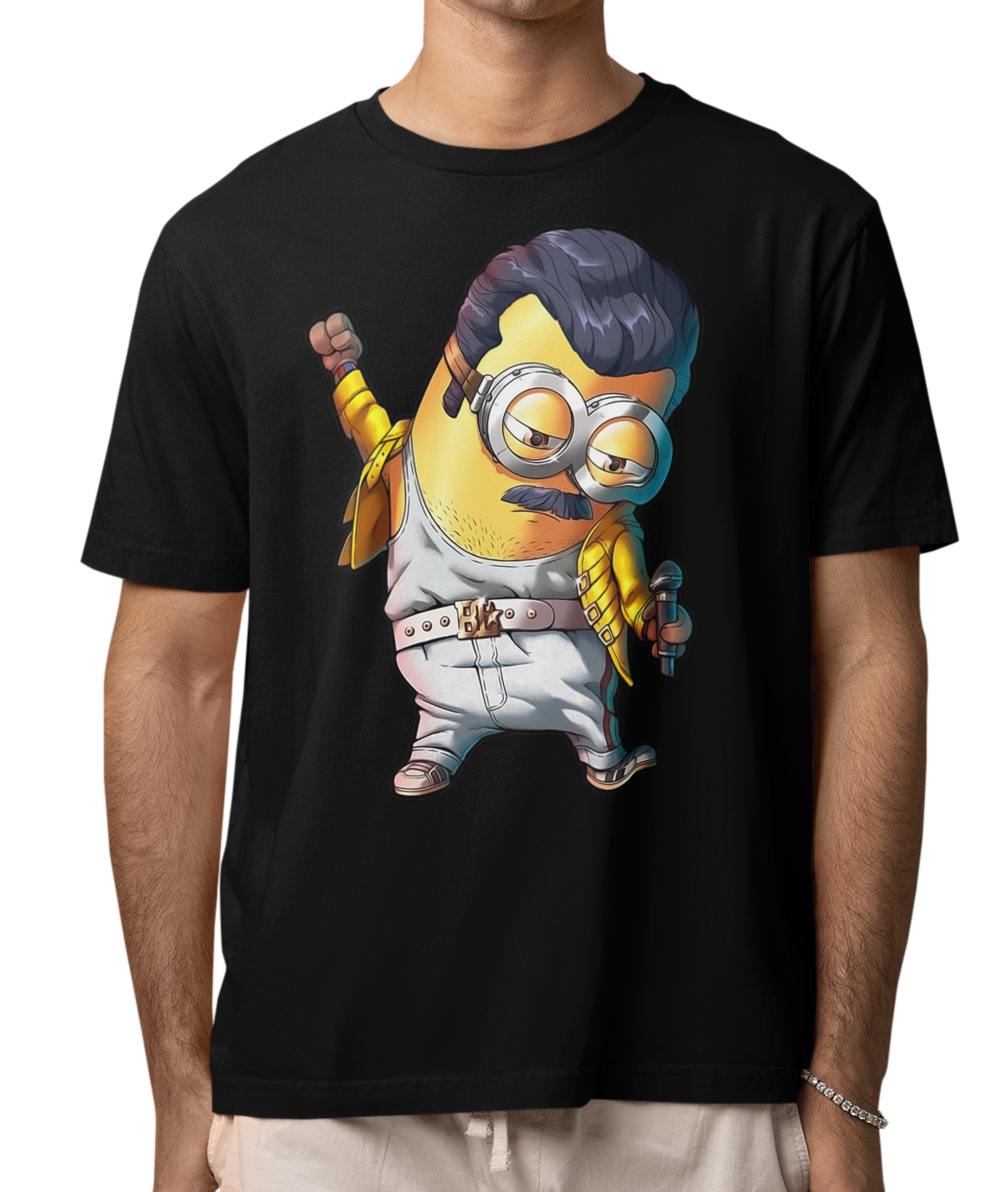 CAMISETA / SUDADERA MINIONS ROQUERO NEGRO