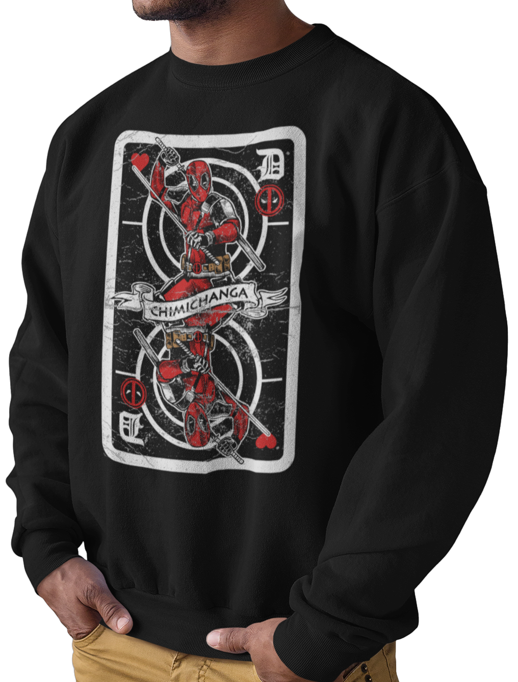 CAMISETA / SUDADERA HEROES DEADPOOL CARTA