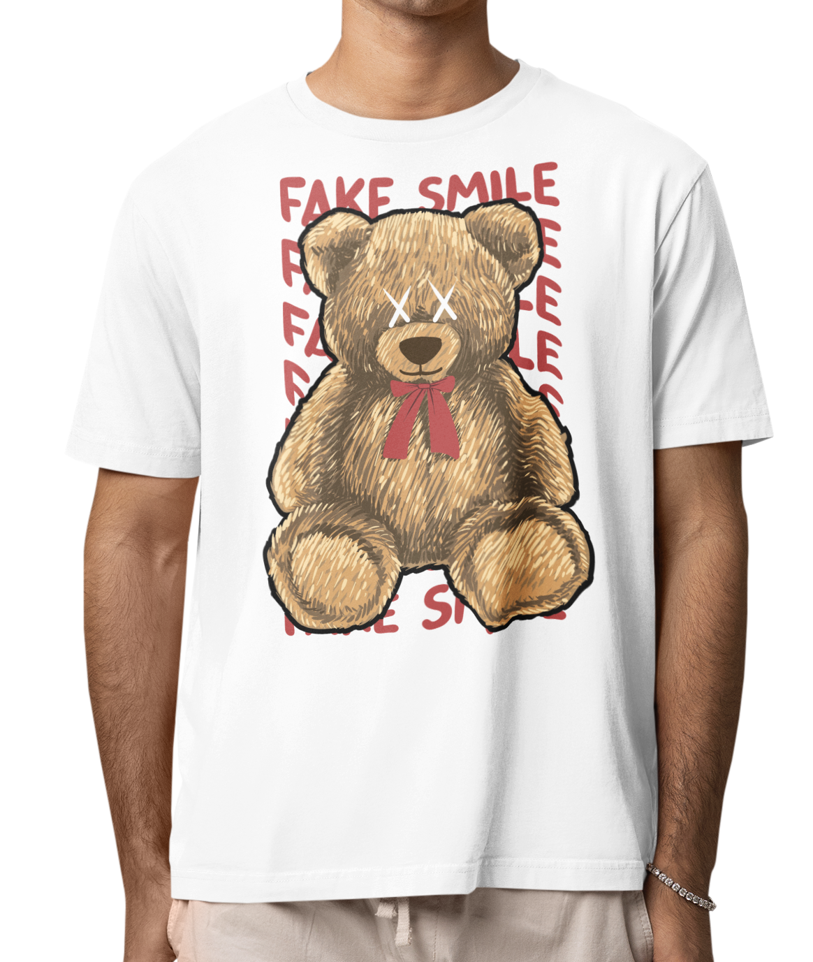 CAMISETA / SUDADERA OSO STAY FAKE SMILE