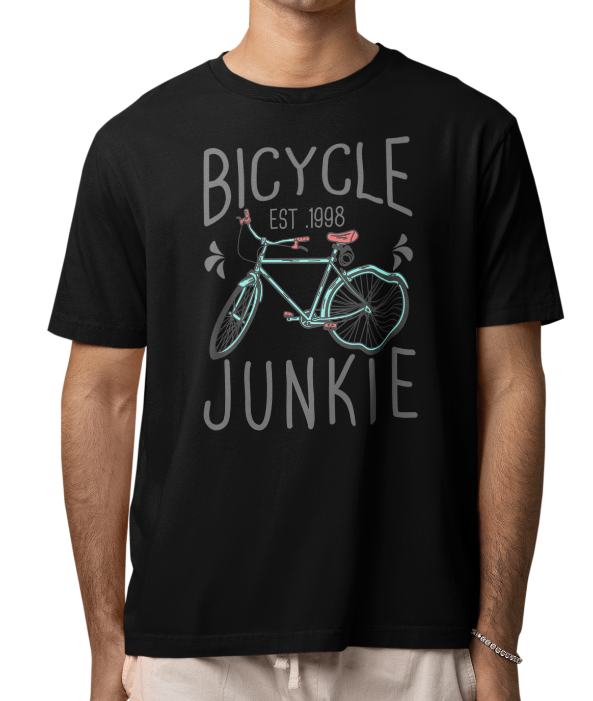 CAMISETA / SUDADERA RETRO BICYCLE NEGRA