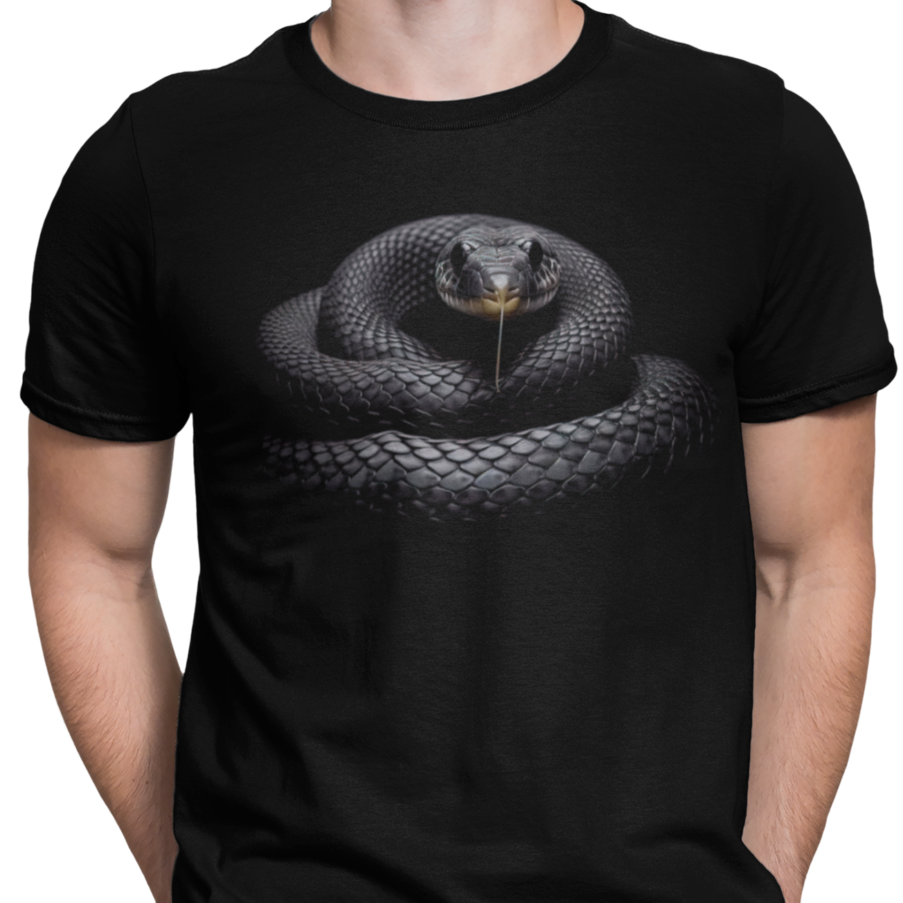 CAMISETA SERPIENTE NEGRA