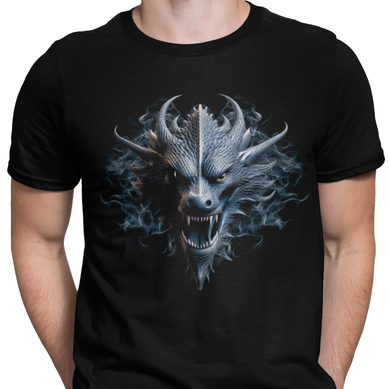 CAMISETA DRAGON AZUL