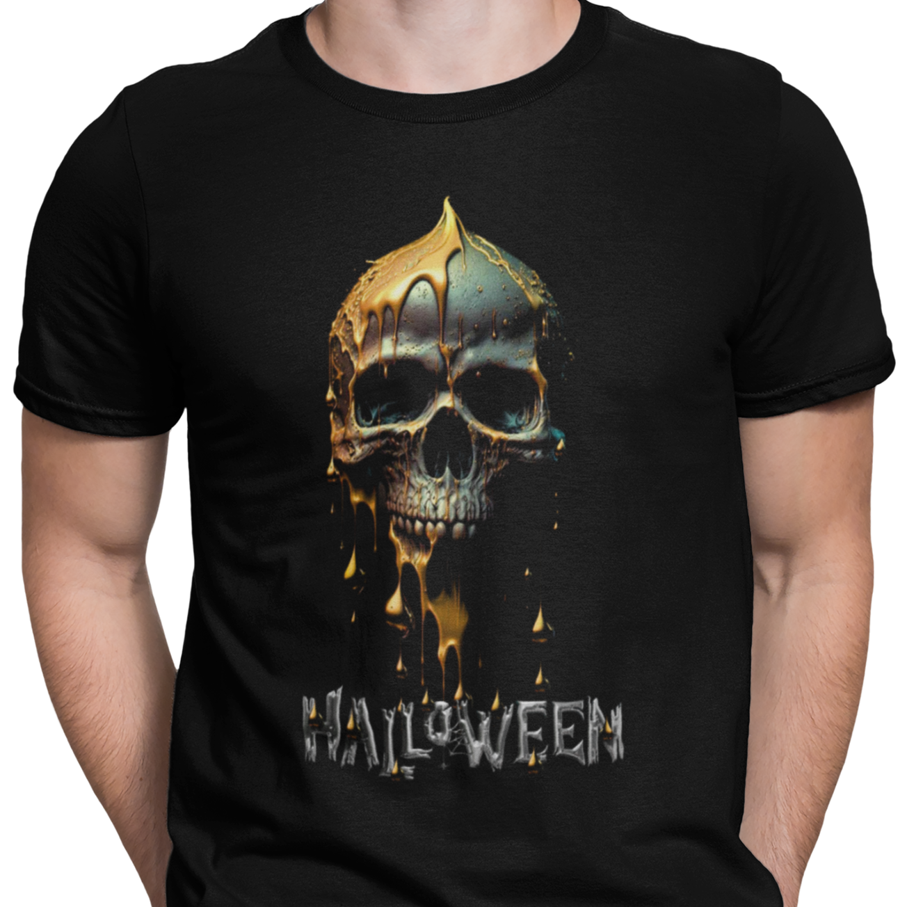 CAMISETA HALLOWEEN CALAVERA CERA