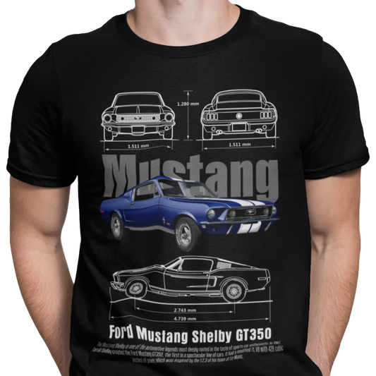 CAMISETA / SUDADERA COCHES CARS CLASICOS MUSTANG SHELBY GT350