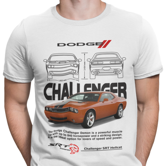 CAMISETA / SUDADERA COCHES CARS CLASICOS DODGE CHALLENGER