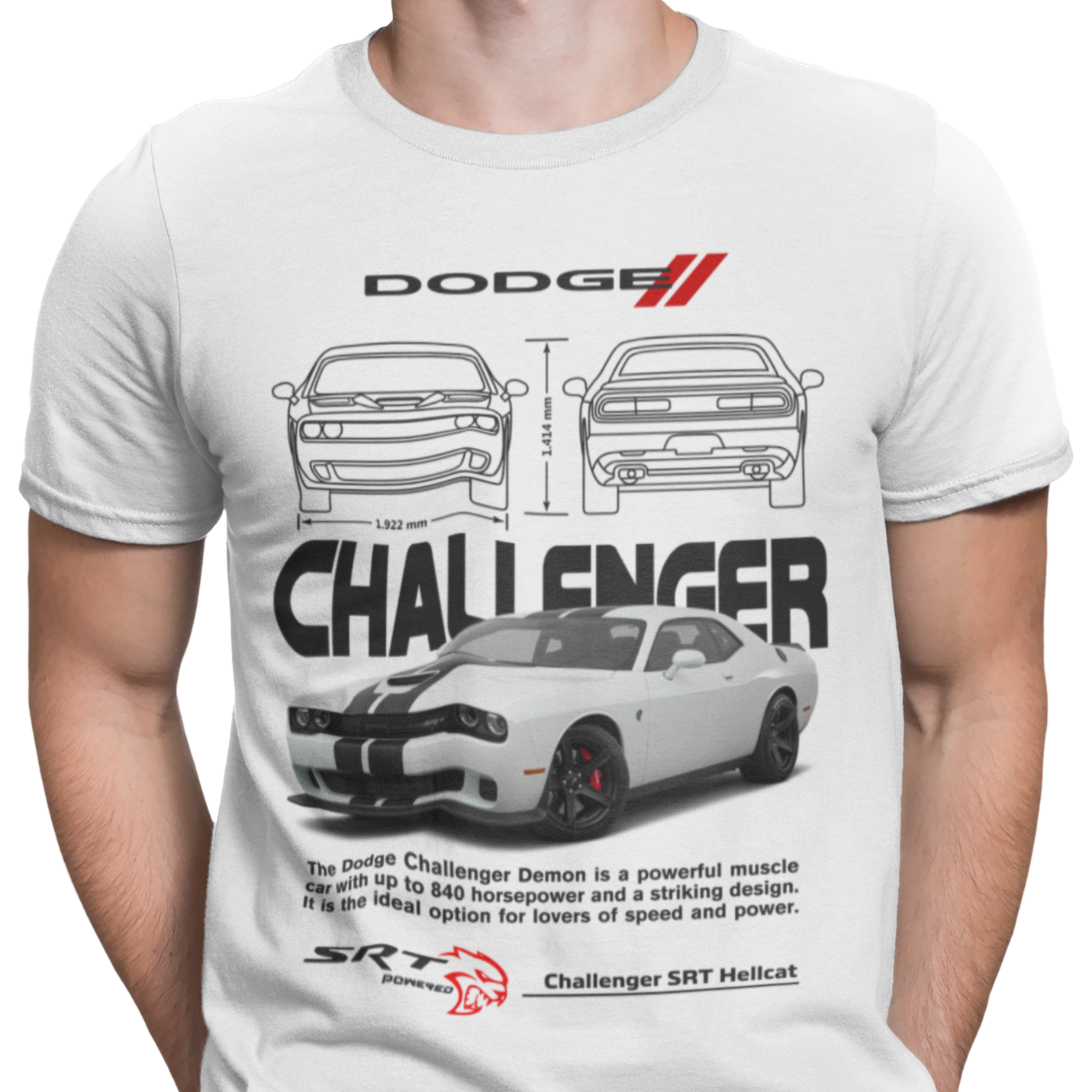 CAMISETA / SUDADERA COCHES CARS CLASICOS DODGE CHALLENGER 2