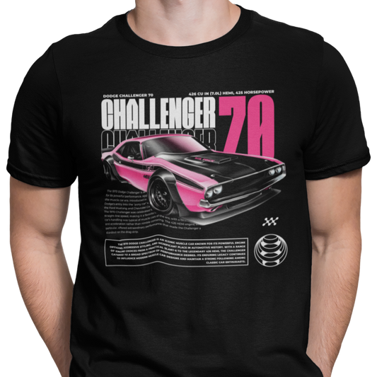 CAMISETA / SUDADERA COCHES CARS CLASICOS DODGE CHALLENGER 70