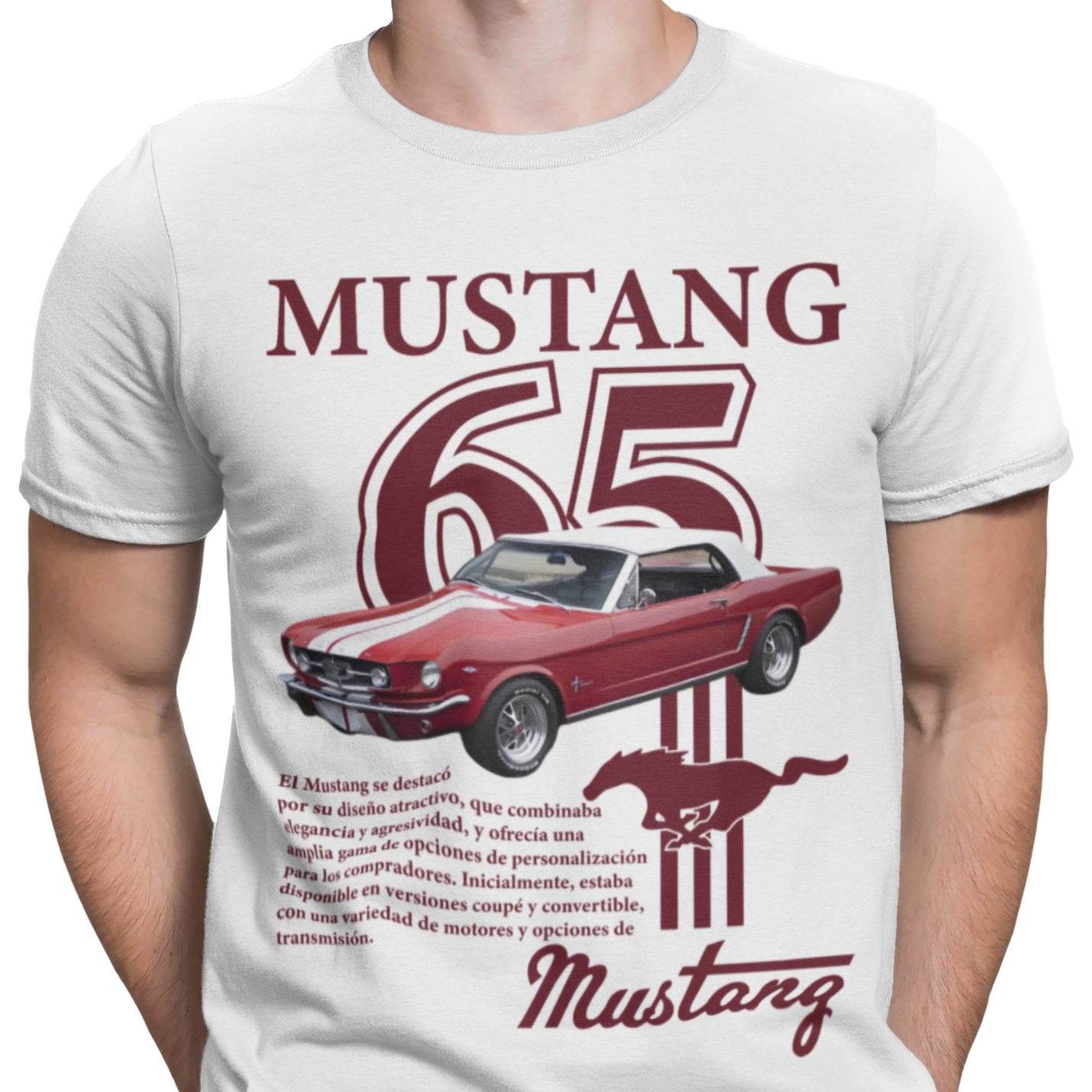 CAMISETA / SUDADERA COCHES CARS CLASICOS FORD MUSTANG 65