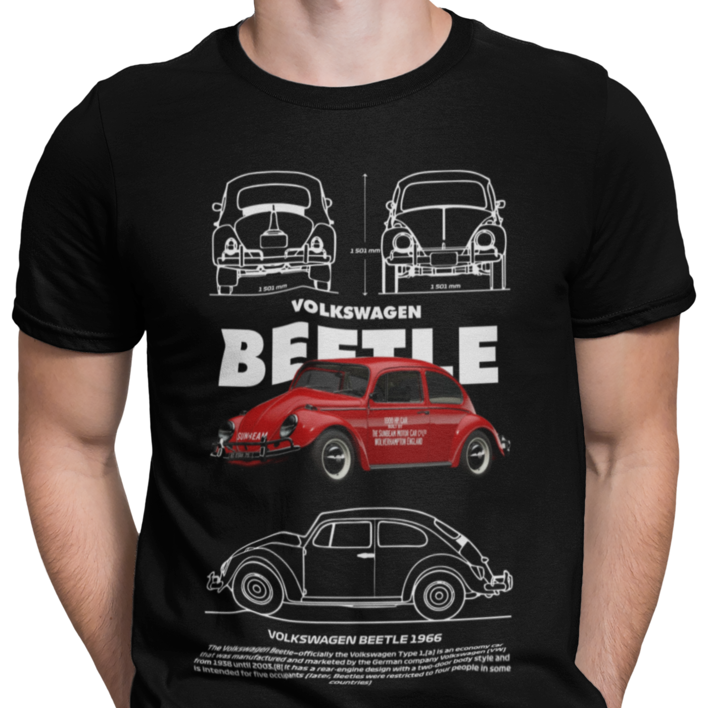 CAMISETA / SUDADERA COCHES CARS CLASICOS VOLKSWAGEN BEETLE
