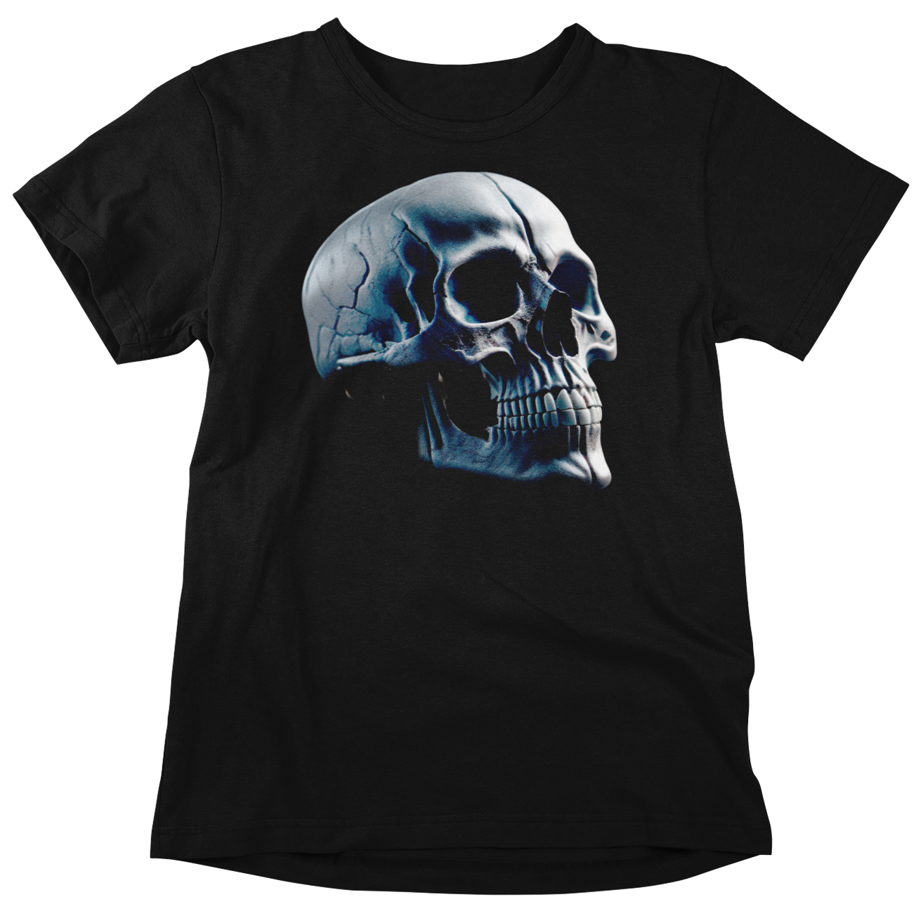 CAMISETA CALAVERA AZUL