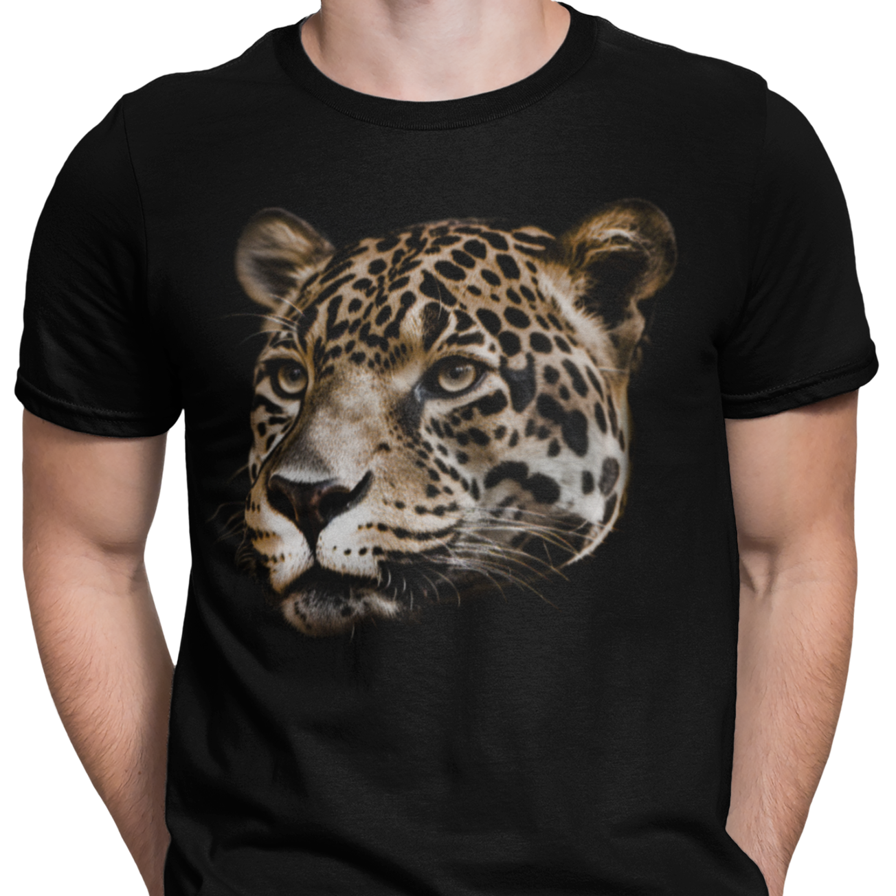 CAMISETA CARA LEOPARDO