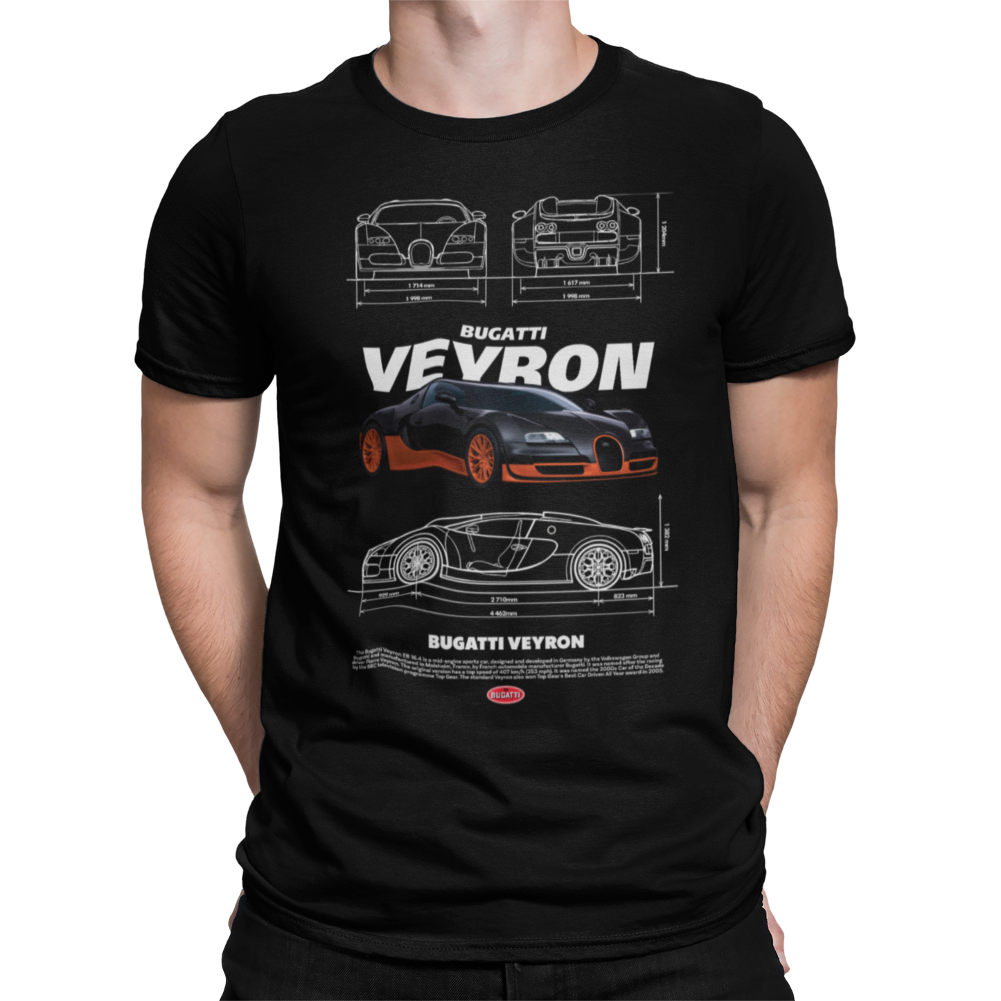 CAMISETA / SUDADERA COCHES CARS BUGATTI VEYRON