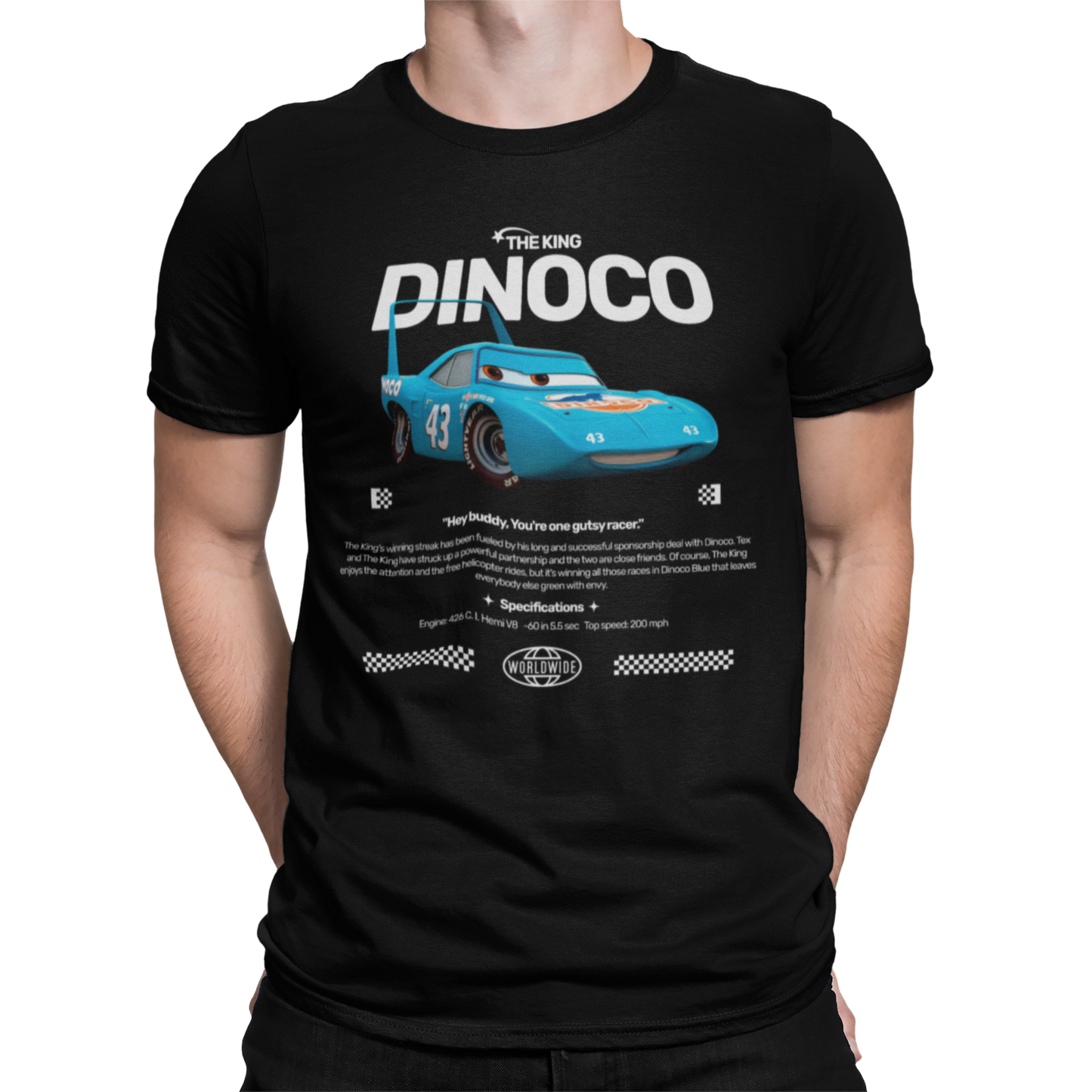 CAMISETA / SUDADERA COCHES CARS CRUZ THE KING DINOCO