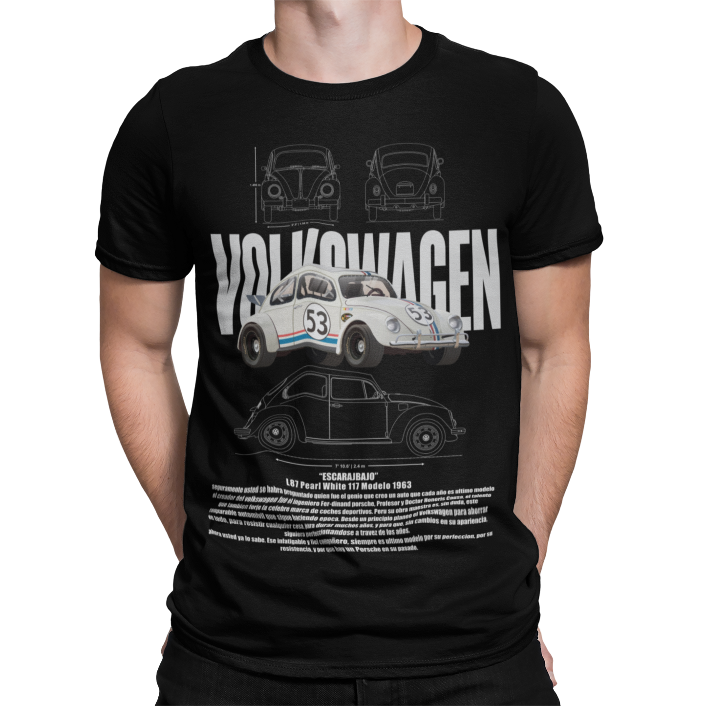 CAMISETA / SUDADERA COCHES CARS CLASICOS VOLKSWAGEN ESCARABAJO
