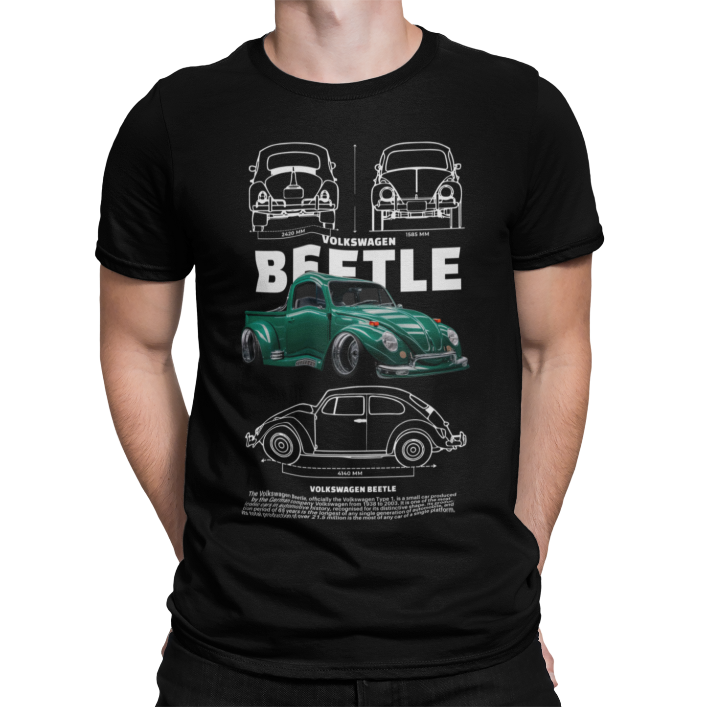 CAMISETA / SUDADERA COCHES CARS CLASICOS VOLKSWAGEN BEETLE