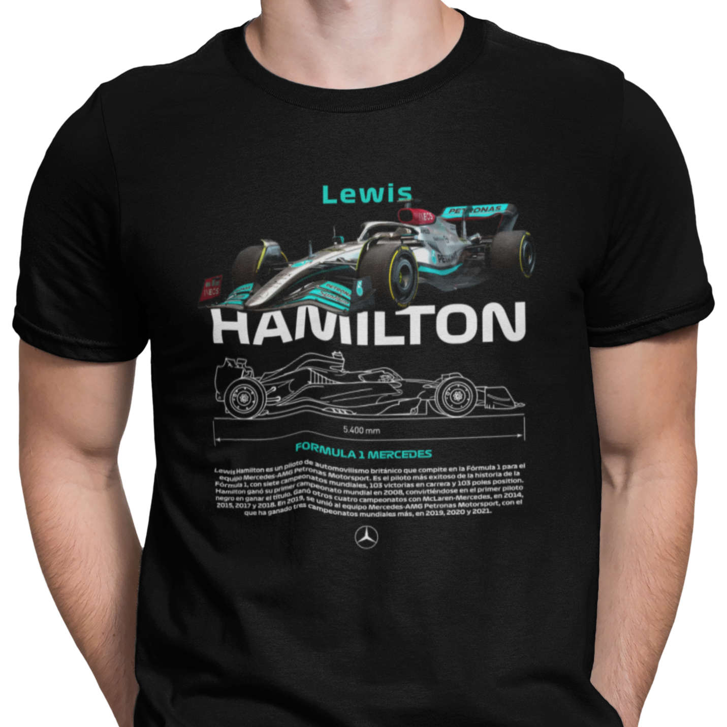 CAMISETA / SUDADERA COCHES FORMULA 1 LEWIS HAMILTON