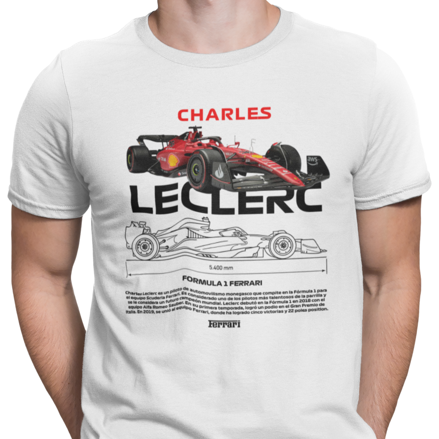 CAMISETA / SUDADERA COCHES FORMULA 1 CHARLES LECLERC