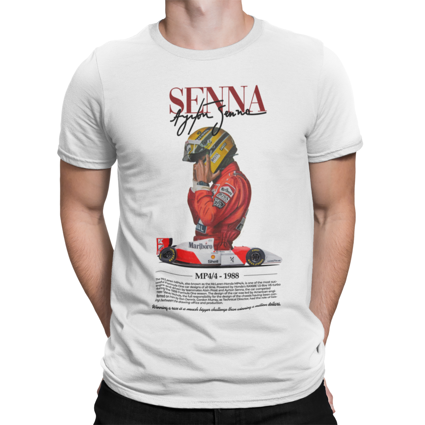 CAMISETA / SUDADERA COCHES FORMULA 1 SENNA