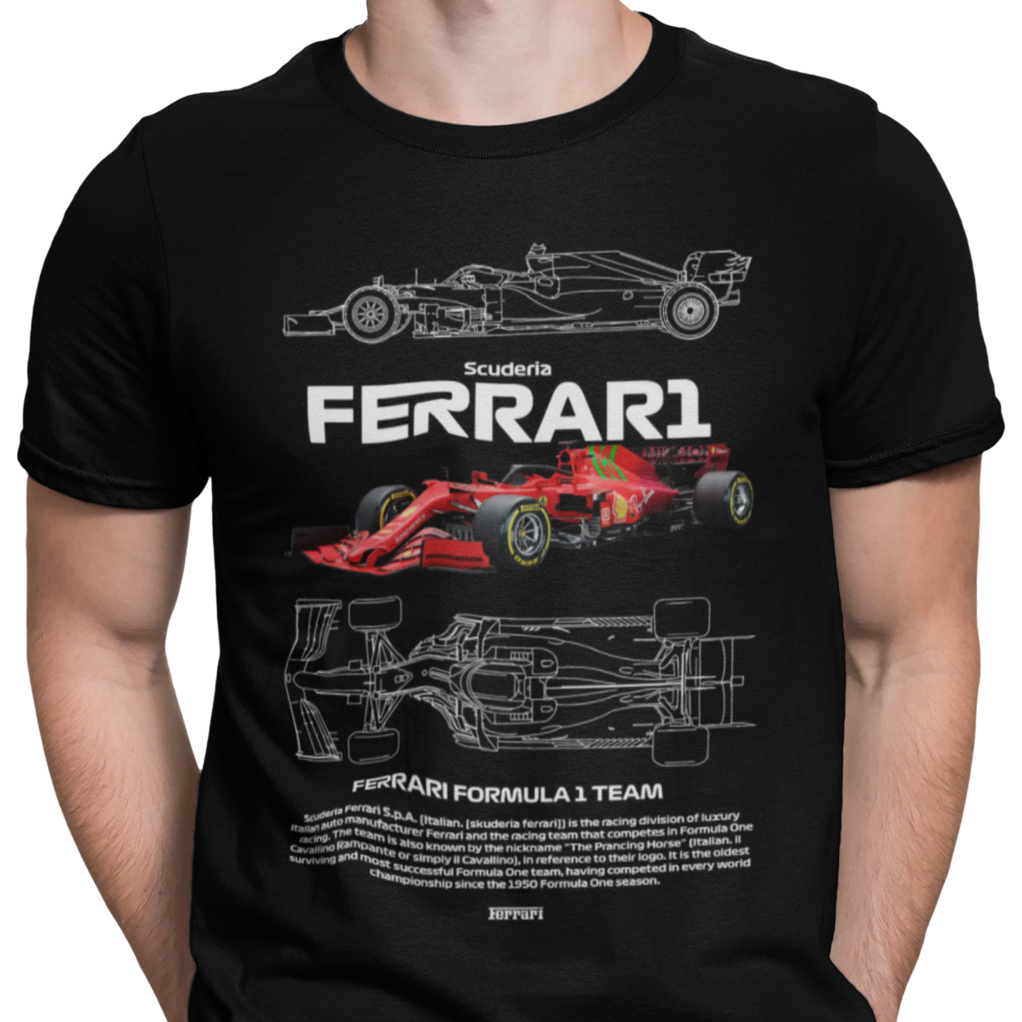 CAMISETA / SUDADERA COCHES FORMULA 1 FERRARI