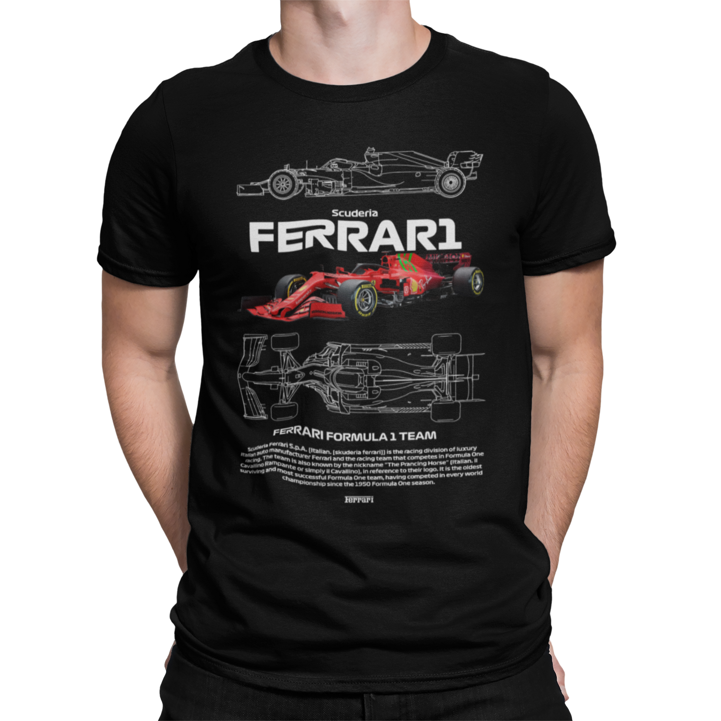 CAMISETA / SUDADERA COCHES FORMULA 1 FERRARI