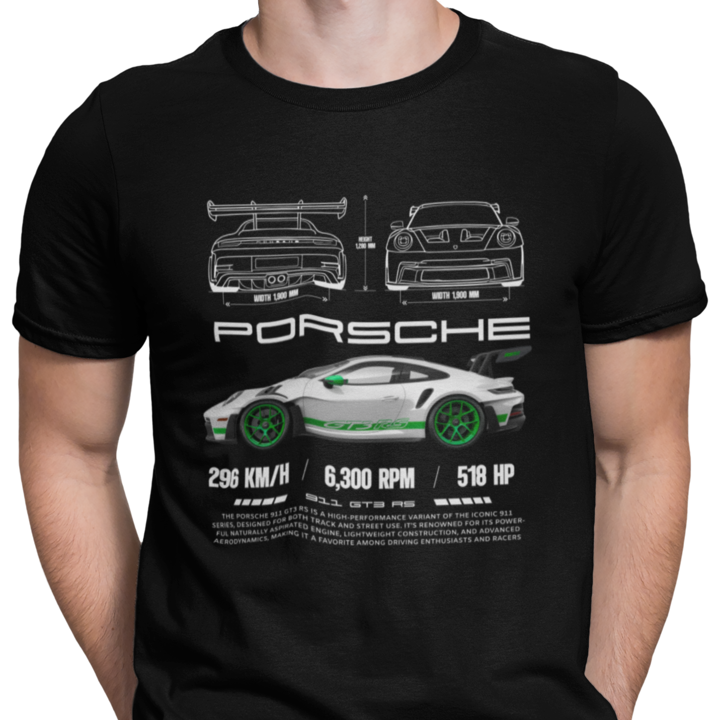 CAMISETA / SUDADERA COCHES PORSCHE 911 GT3 RS