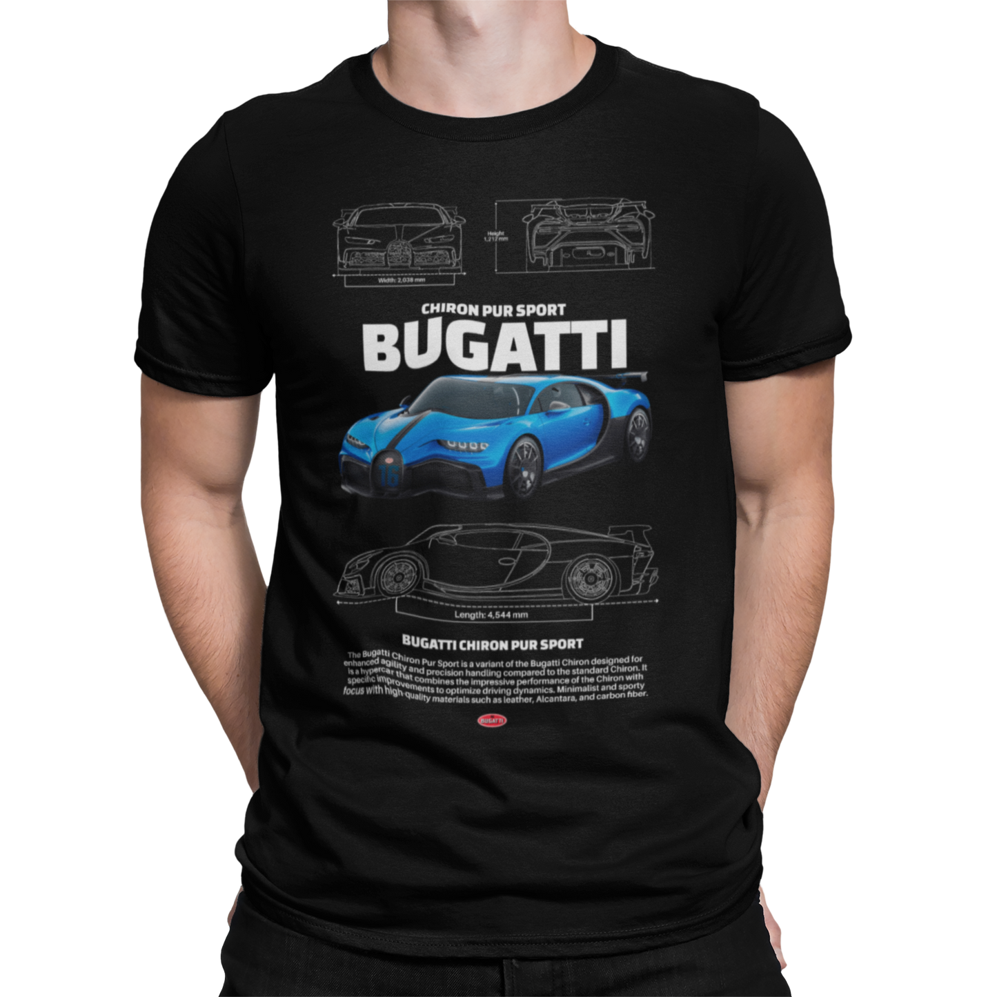 CAMISETA / SUDADERA COCHES BUGATTI CHIRON PUR SPORT