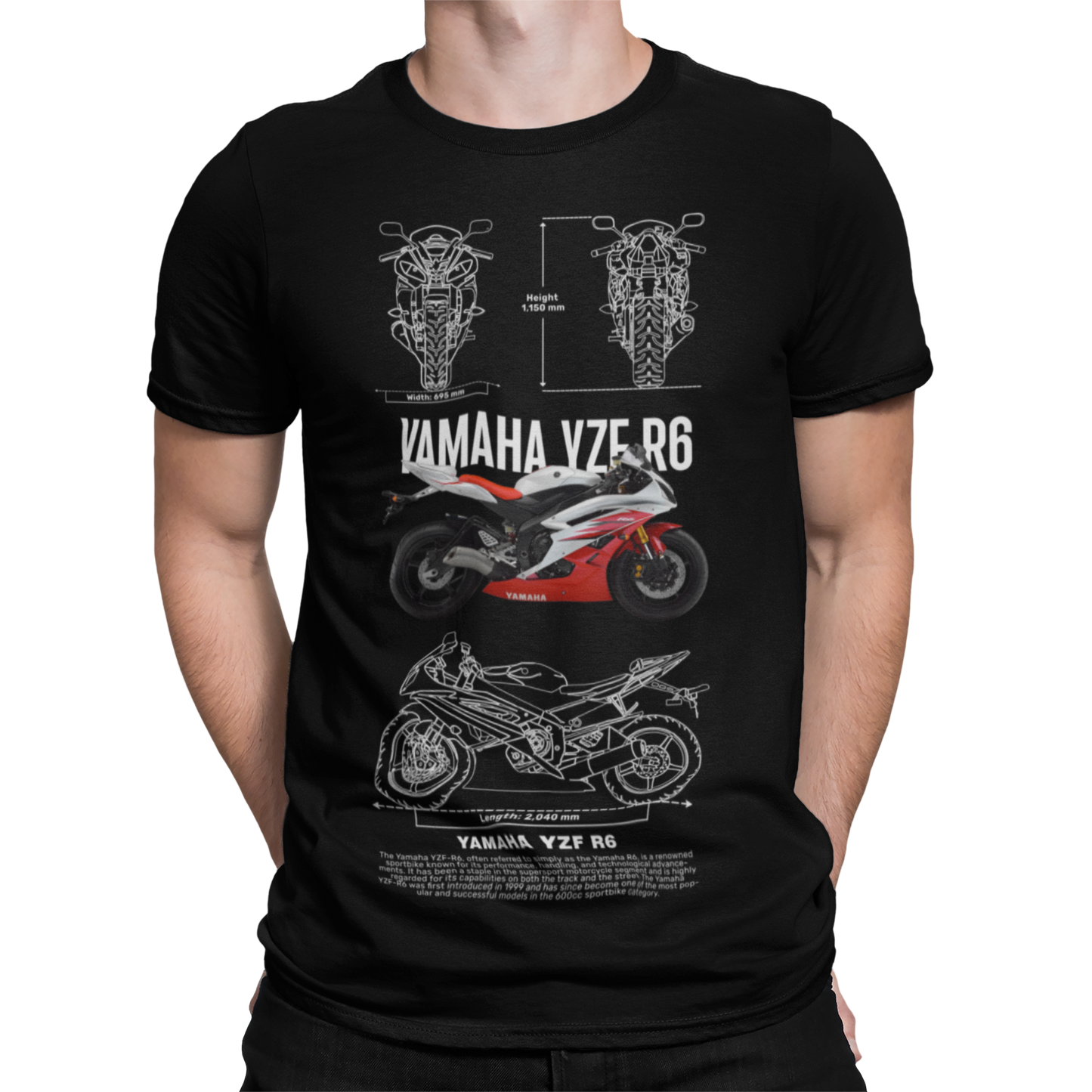 CAMISETA / SUDADERA COCHES MOTOS YAMAHA YZE R6