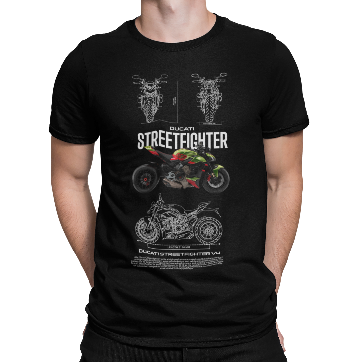 CAMISETA / SUDADERA COCHES MOTOS DUCATI STREETFIGHTER