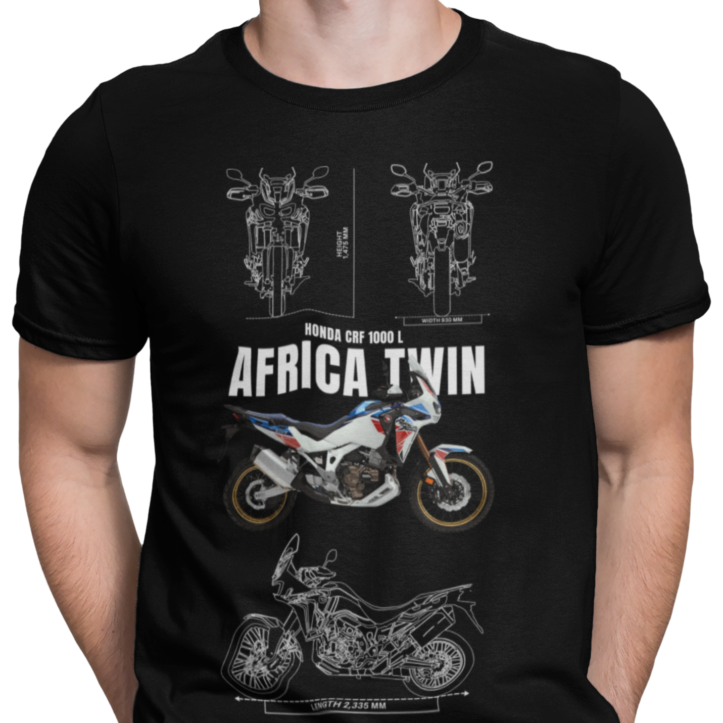 CAMISETA / SUDADERA COCHES MOTOS HONDA CRF 1000 L AFRICA TWIN