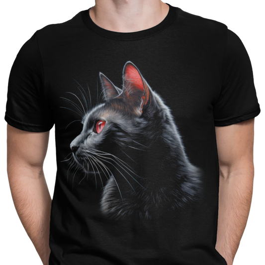 CAMISETA GATO NEGRO