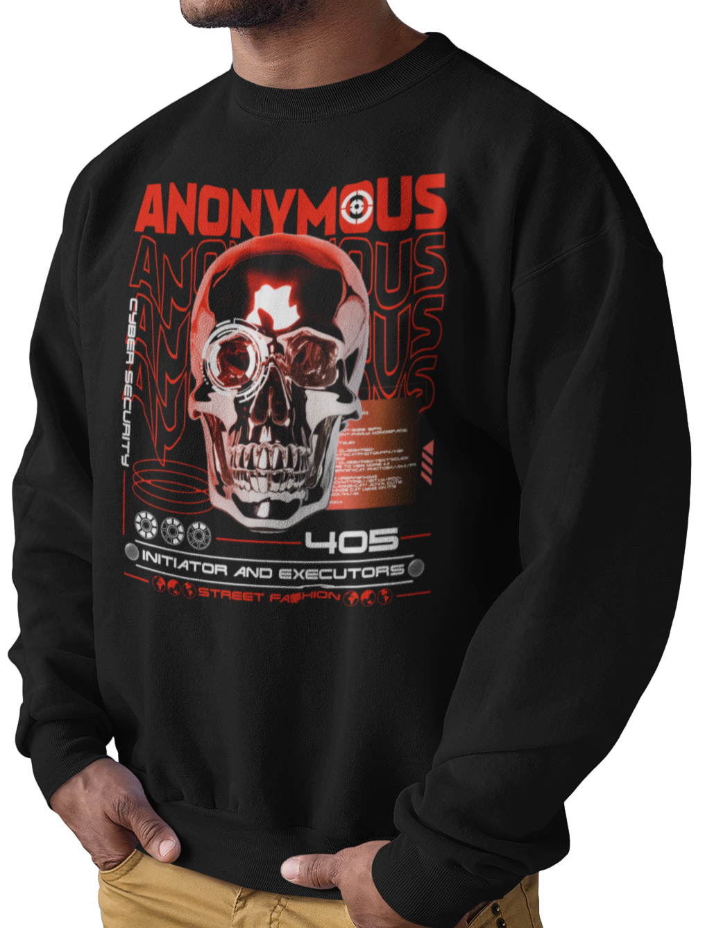 CAMISETA / SUDADERA CALAVERA ANONYMOUS