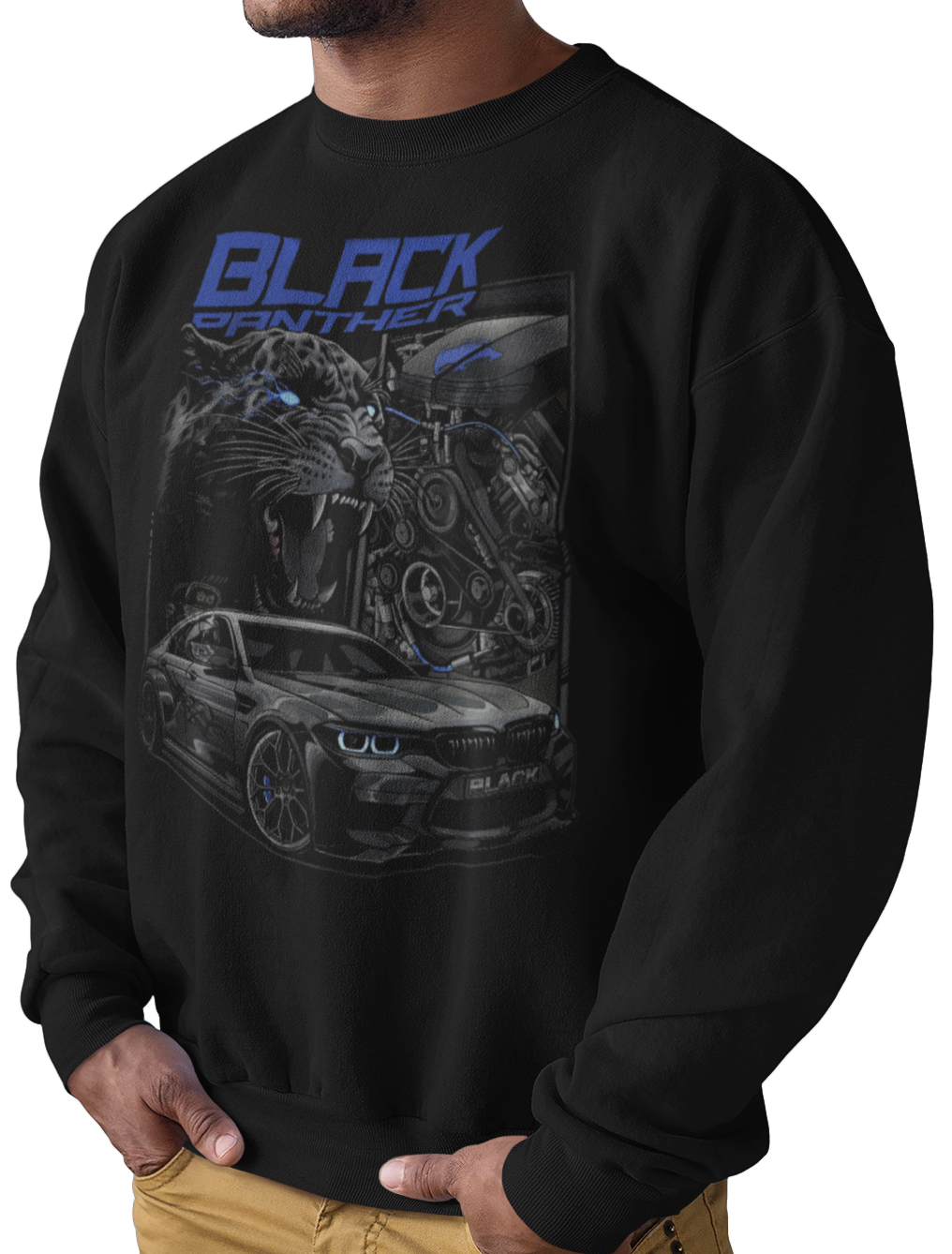 CAMISETA / SUDADERA STREET WEAR CARS BLACK PANTER