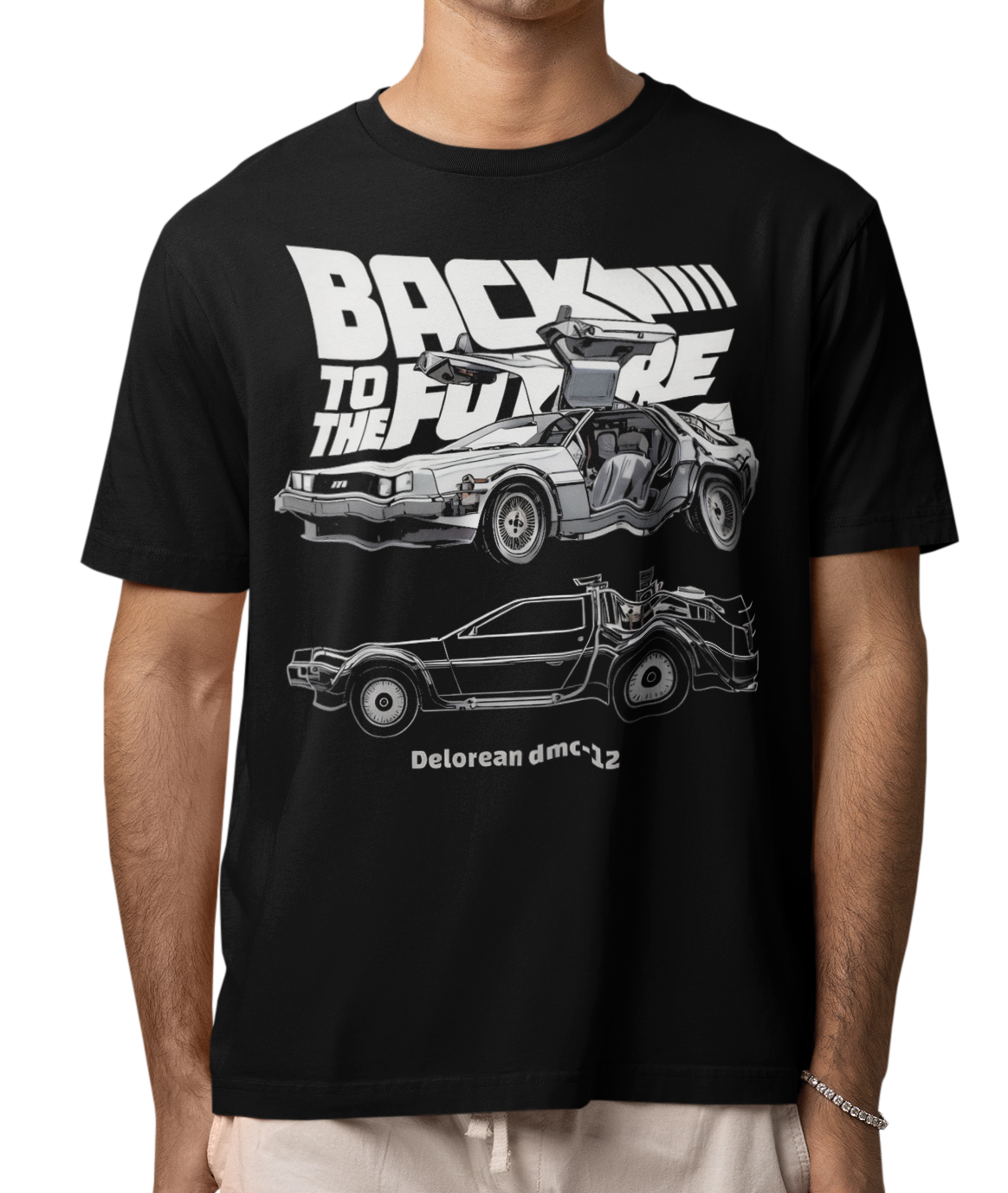 CAMISETA / SUDADERA BLACK TO THE FUTURE DELORIAN