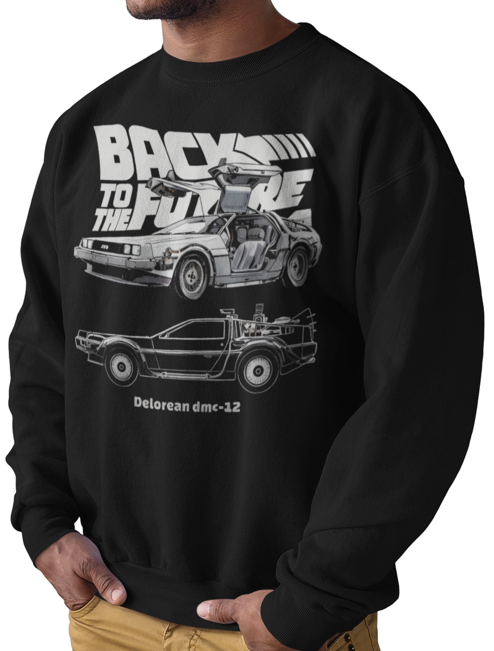 CAMISETA / SUDADERA BLACK TO THE FUTURE DELORIAN