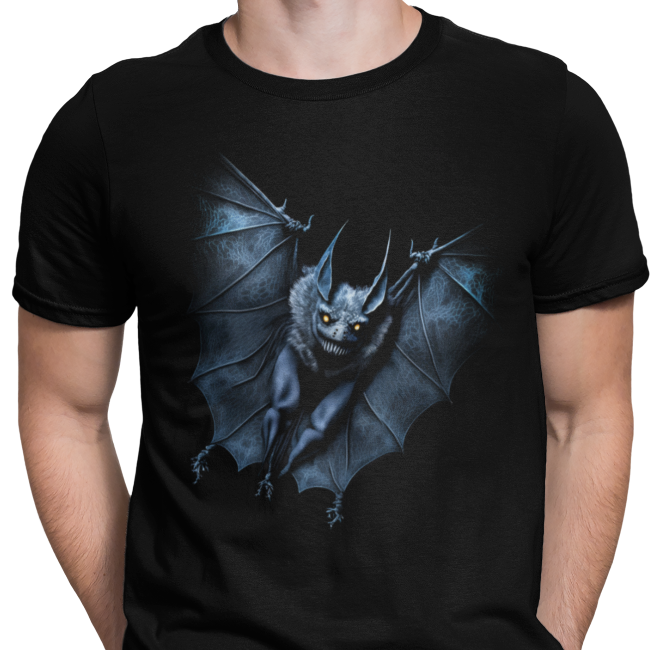 CAMISETA VAMPIRO AZUL