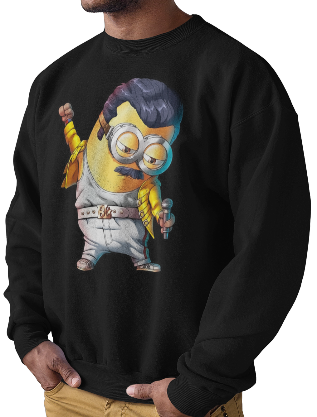 CAMISETA / SUDADERA MINIONS ROQUERO NEGRO