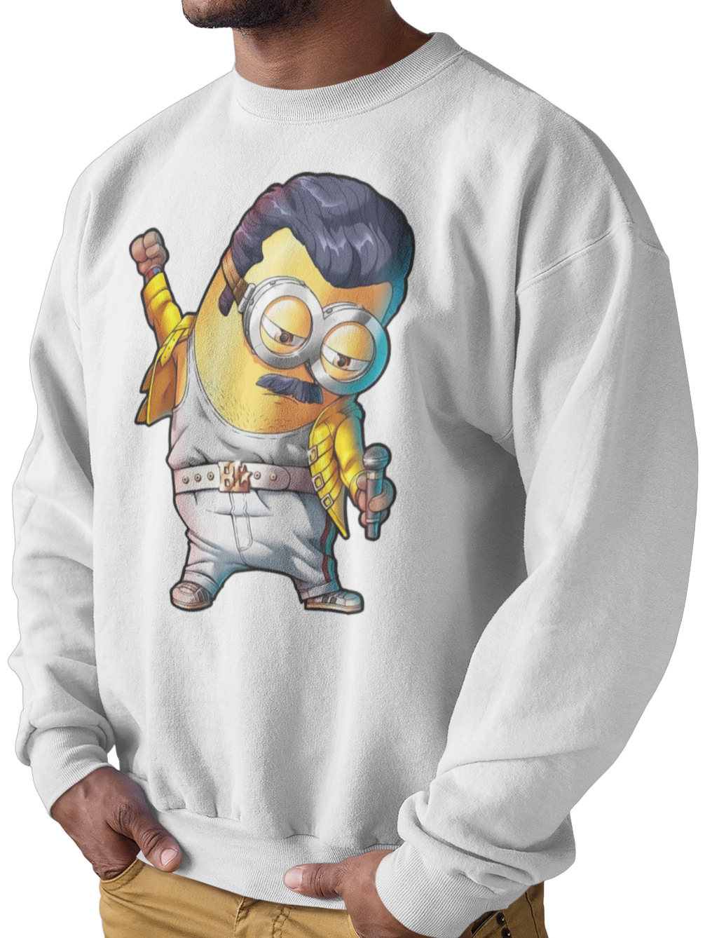 CAMISETA / SUDADERA MINIONS ROQUERO BLANCA