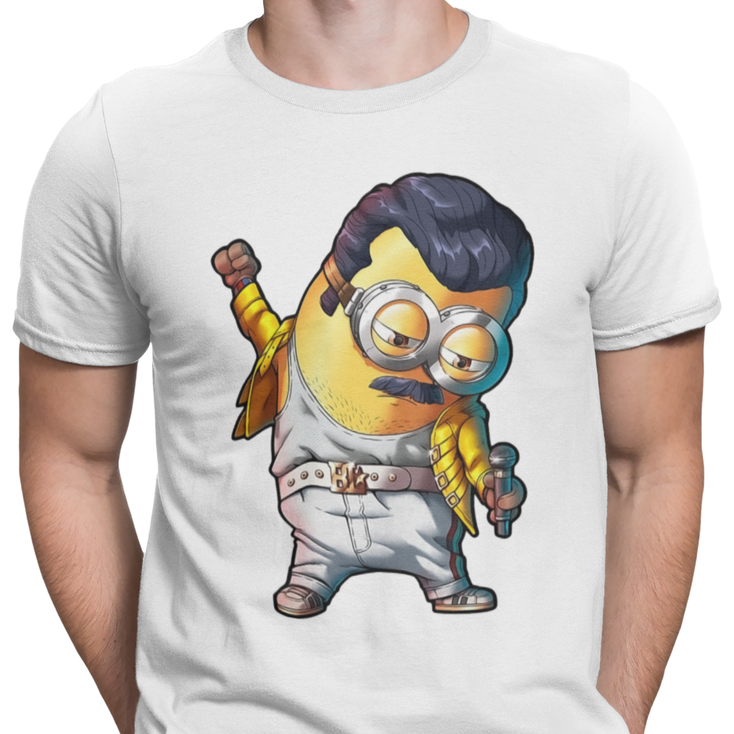 CAMISETA / SUDADERA MINIONS ROQUERO BLANCA