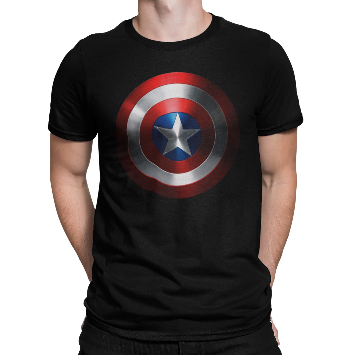 CAMISETA / SUDADERA HEROES CAPITAN AMERICA ESCUDO