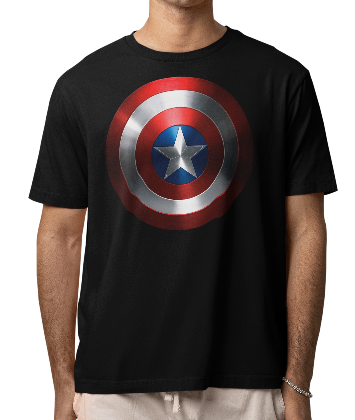 CAMISETA / SUDADERA HEROES CAPITAN AMERICA ESCUDO