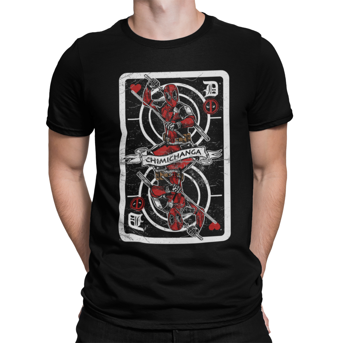 CAMISETA / SUDADERA HEROES DEADPOOL CARTA